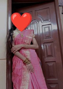 Pink Banarasi Saree