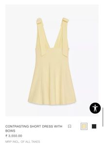 ZARA short Dress With Bows