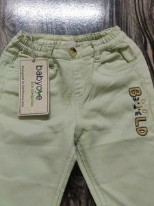 Cute Light Green &#39;BOLD&#39; Jeans Boy