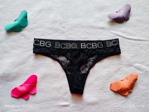BCBG Black Thong