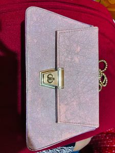 Abstract Lilac Shoulder Bag Clutch