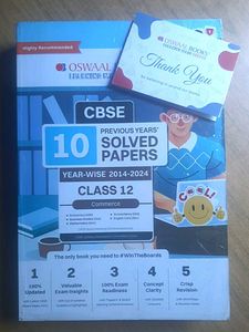 CBSE Class 12 Commerce Solved Papers-Oswal