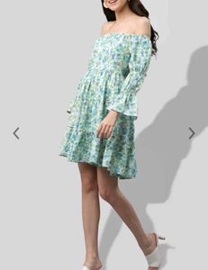 Unused White Floral Dress