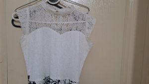 White N Beige Maxi Dress