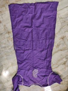 Purple Embroidered Kurta