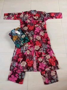 Floral Print long cord Set