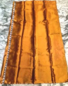 Golden Colour Satin Silk Saree Skirt