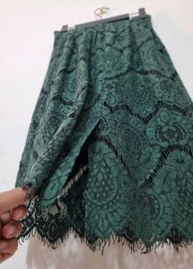 Green Lace Skirt