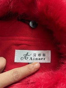 Red Faux Fur Collar Jacket🧑‍🎄❤️