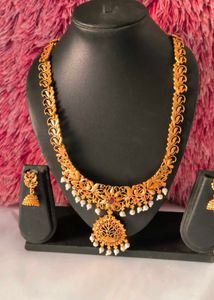 Gold-Plated Necklace &amp; Earring Set