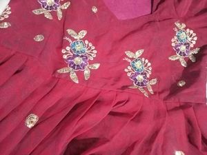 Elegant Ethnic Maroon Color Gown