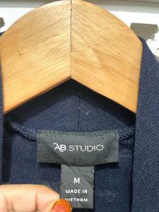 Imported Veitnam Navy Open Front Cardigan A
