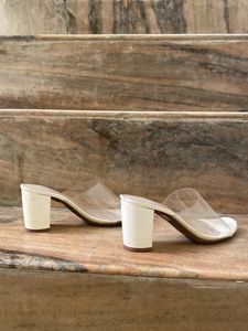 Sale❗️‼️White Transparent Heels 🤍