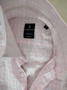 Pink Checkered Button-Up Shirt