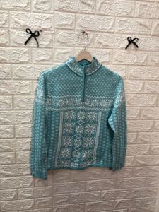 Patterned Pullover Sweater🎗️🌷