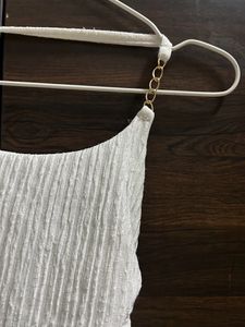 White Backless / Halter Neck Bralette Top