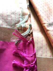 Pink &amp; Gold Ethnic silk saree