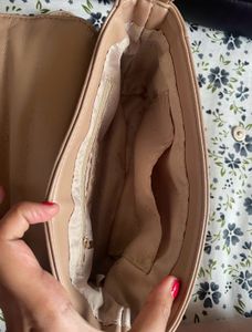 Beige Sling Bag