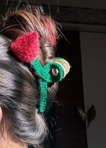 Crochet Flower Hair Clips - Set of 3