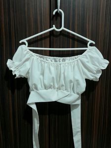 White Crop Top