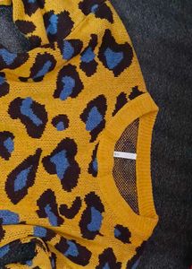 Winter Animal Print Sweater