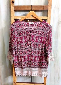 Printed Cotton Top Size-32