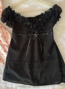 Pinterest dark core babydoll top🖤✨