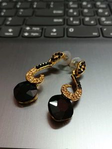 Elegant Black Drop Earrings