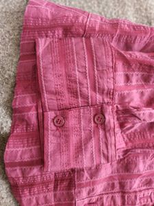 Maroon Button-Up Shirt