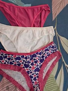 Combo Of Six  Pure Cotton  Panty  Imported Fabric