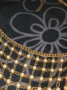 Heavy Long Necklace Golden Colour