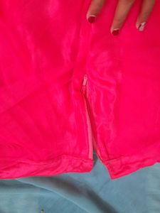 Pink Net Stitched Lehenga &amp;Choli unStitche