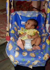 Carry Cot Cum Bouncer - 10 in 1 - Feeding Chair, B
