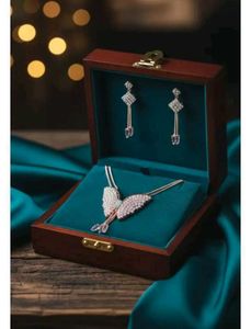 Butterfly Pendant Necklace &amp; Earring Set