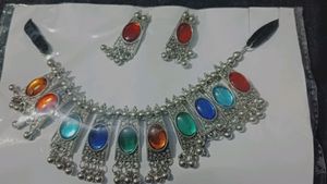 Multicolored Oxidised Jwellery