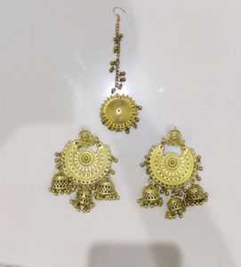 Bindiya And Earrings Set