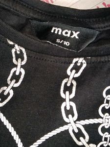 Black 'Tres High' Tee