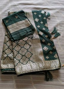 Elegant Green Saree❤️