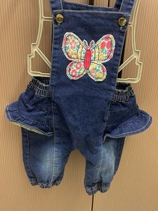 Stylish Denim Dunagaree Skirt Like
