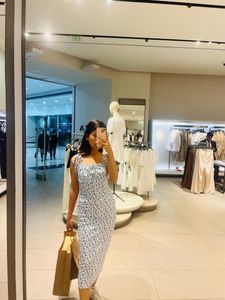 Floral Dress With Tie-up Straps