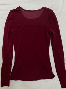 🍒Full Sleeve Cherry Red Top Fits Like A Dream 🍒