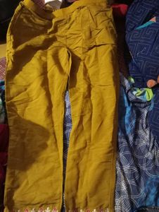 mehndi colour kurta set