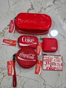 original miniso Coca-Cola Pouch Set