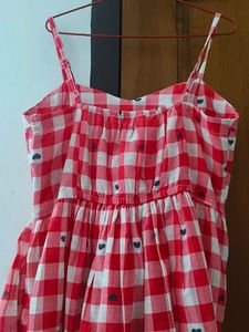 Red &amp; White Checkered Sundress