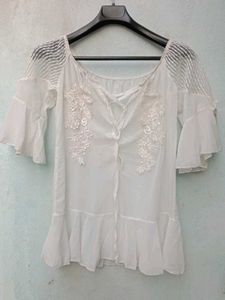 New With Tag Korean Retro Laces Blouson