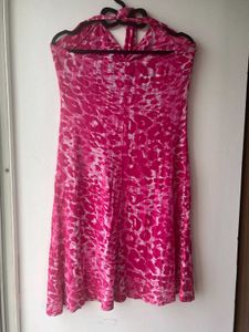 Pink Animal Print Dress
