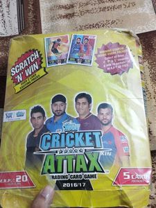 TOPPS CRICKET ATTAX 2016 SEALED BOX (120 PACKS)