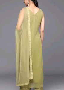 Libas Women Ethnic Kurta With Trousers &amp; Dupatta