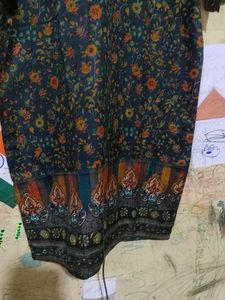 Floral Print Winter Kurta Set