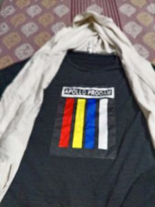 Trendy Graphic Tee with Shrug